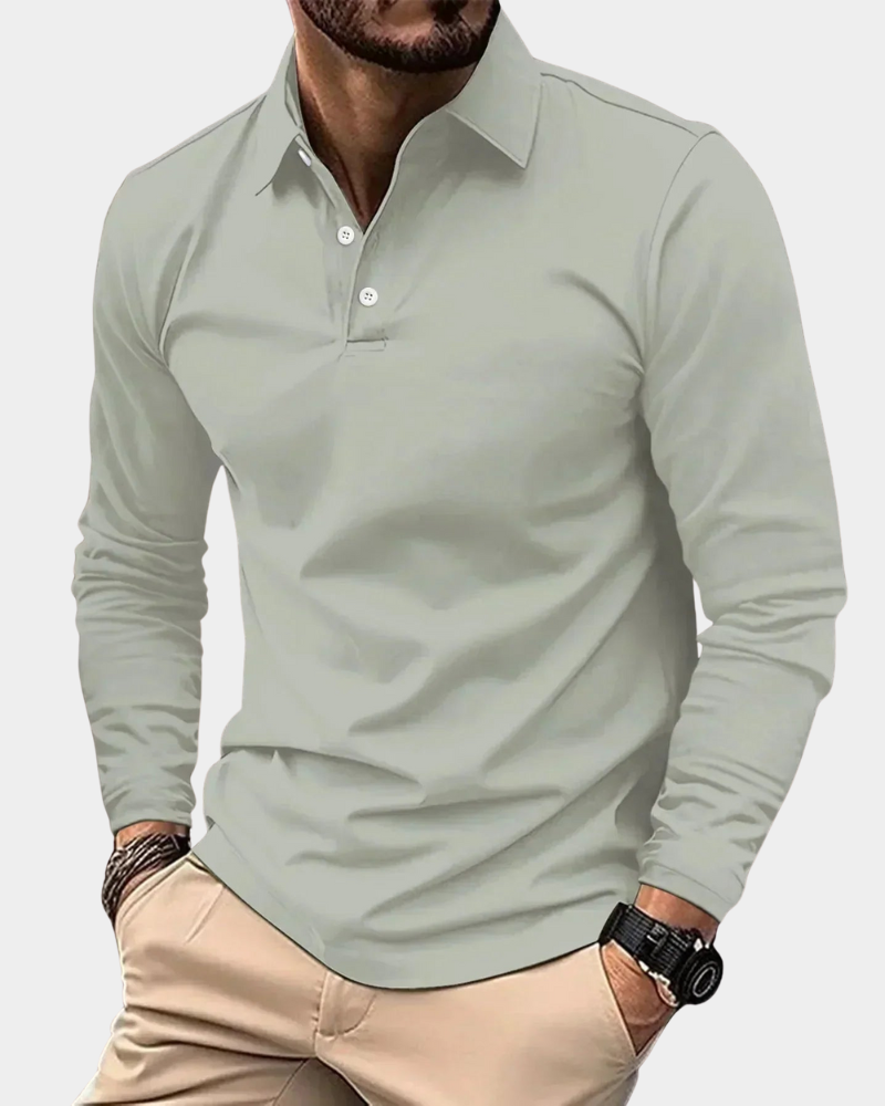 Modern Fit Langarm-Polo