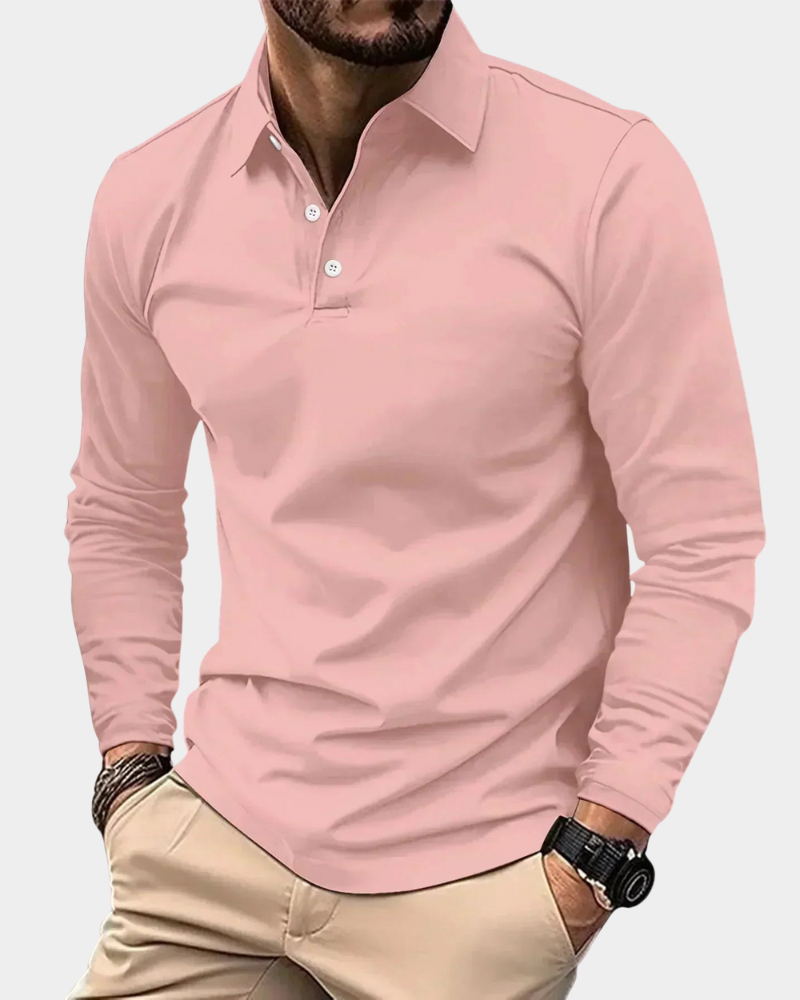 Modern Fit Langarm-Polo