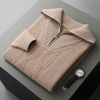 Taranto Merino-Wolle-Zip-Pullover