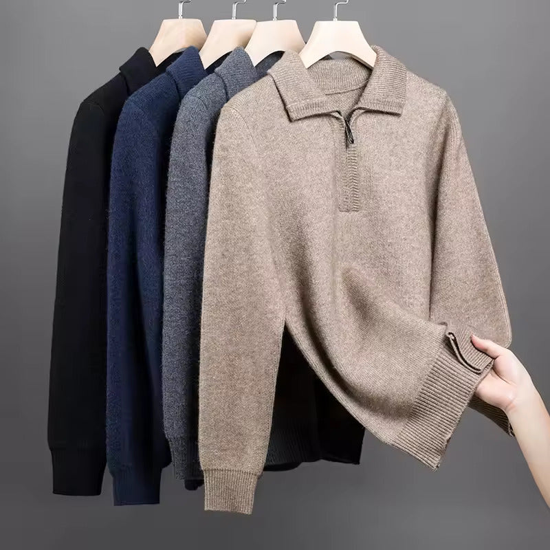 Gstaad Kaschmir-Quarter-Zip-Pullover