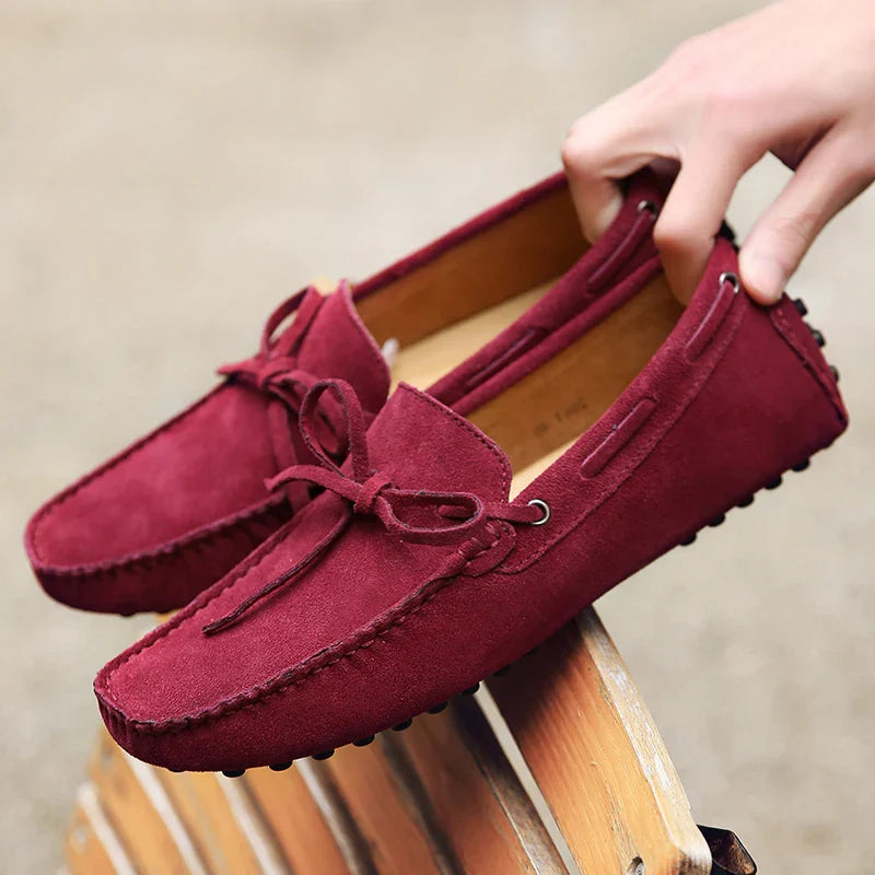 Lässige Wildleder-Sommer-Loafer