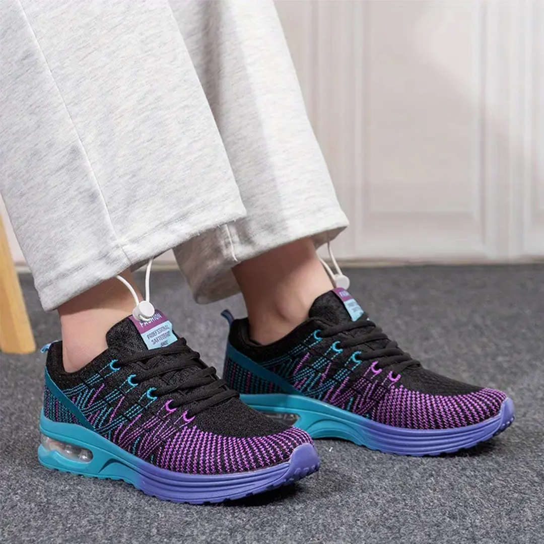 Hilda – Orthopädische Schuhe in Schwarz-Lila