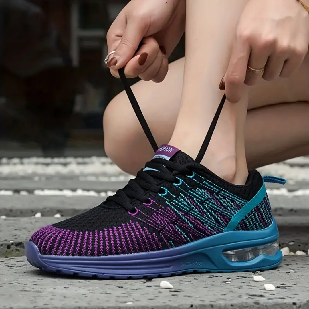 Hilda – Orthopädische Schuhe in Schwarz-Lila
