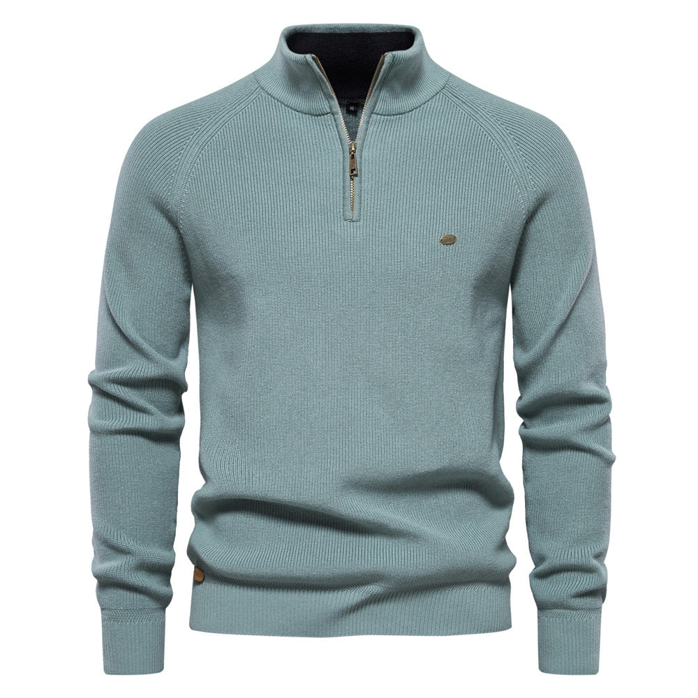 Luxuriöser Zip-Pullover