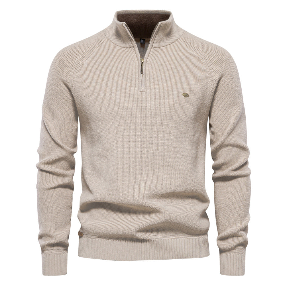 Luxuriöser Zip-Pullover