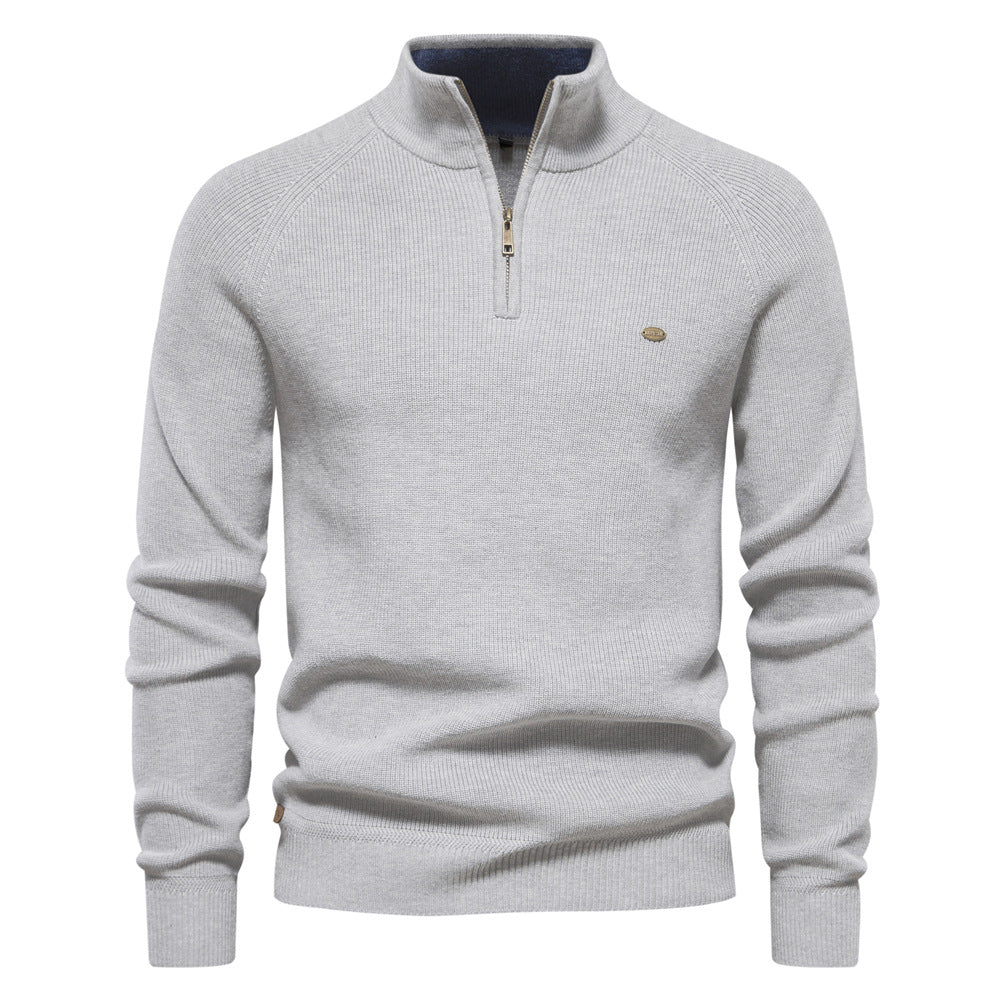 Luxuriöser Zip-Pullover