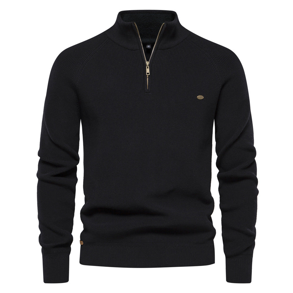 Luxuriöser Zip-Pullover
