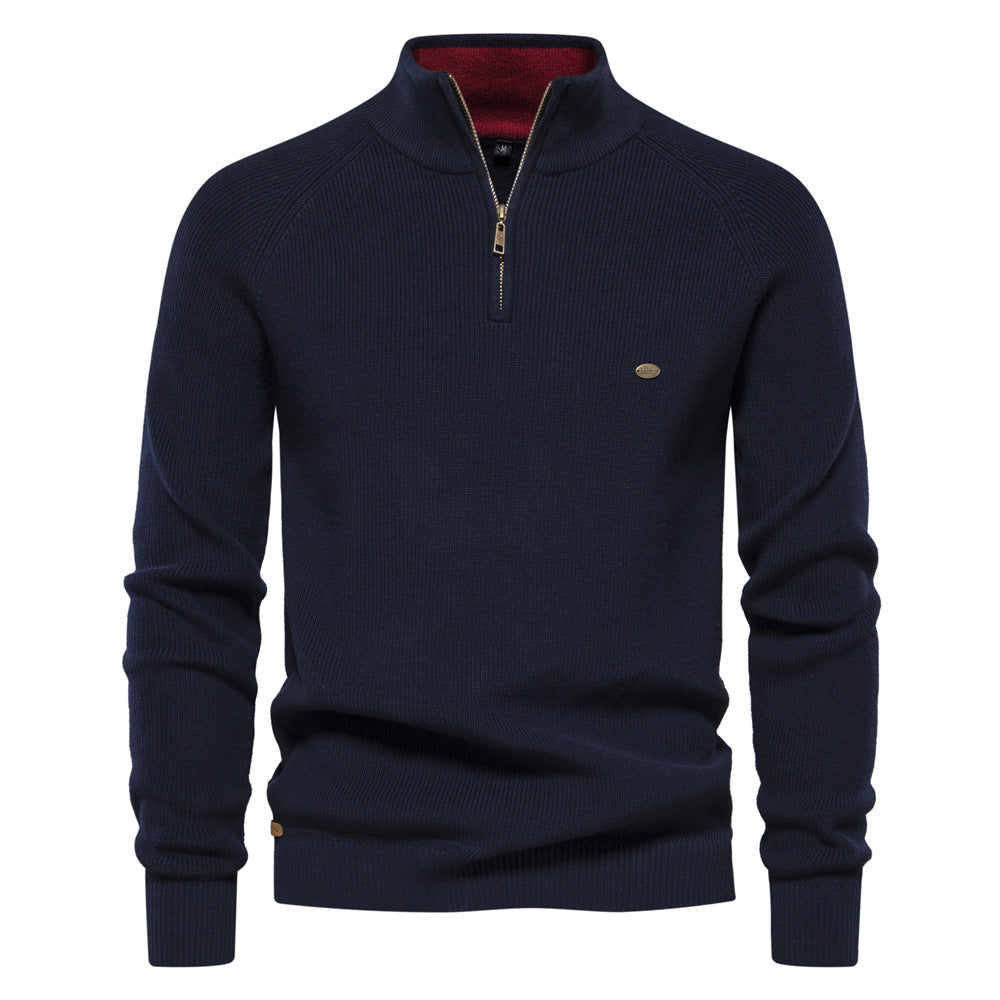 Luxuriöser Zip-Pullover