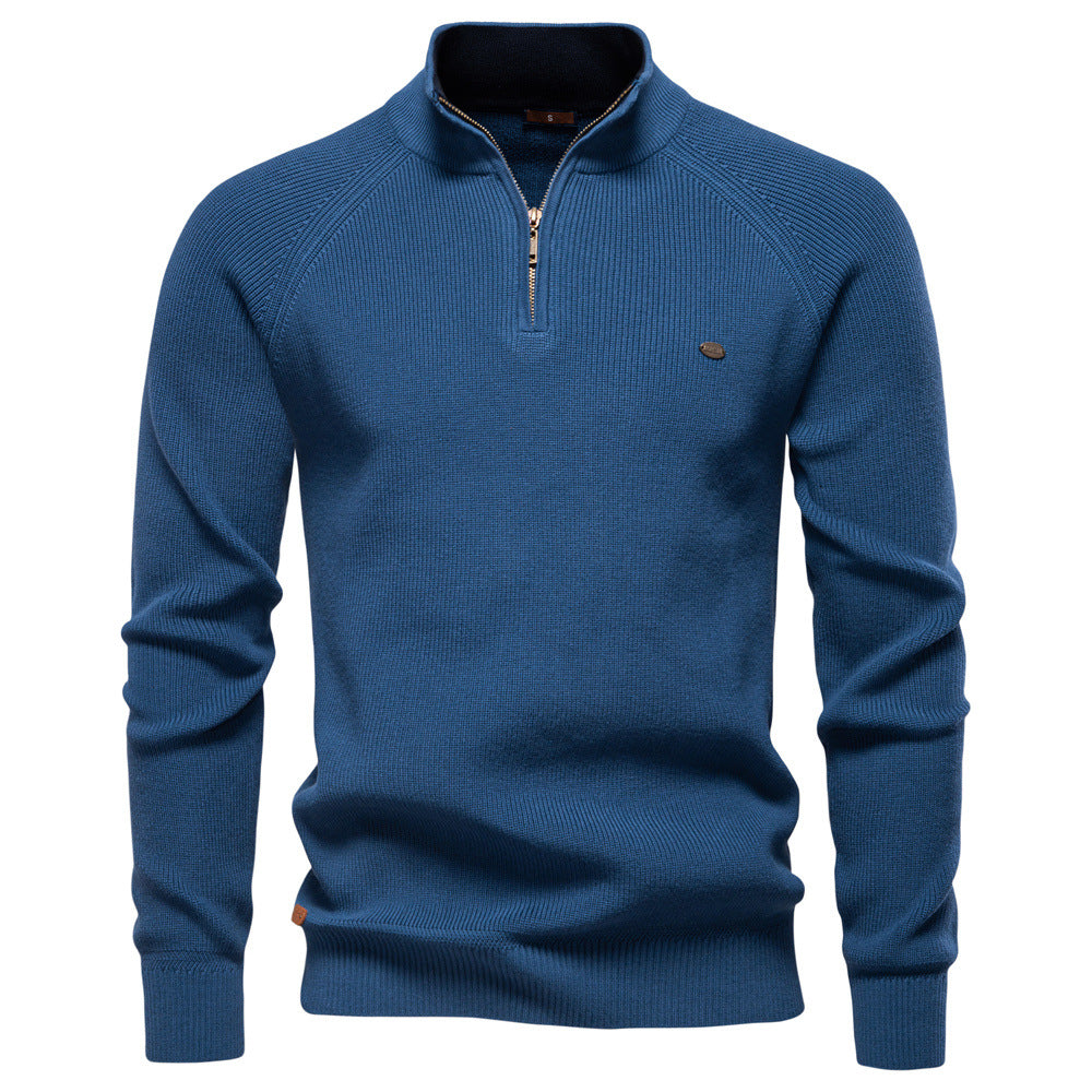 Luxuriöser Zip-Pullover