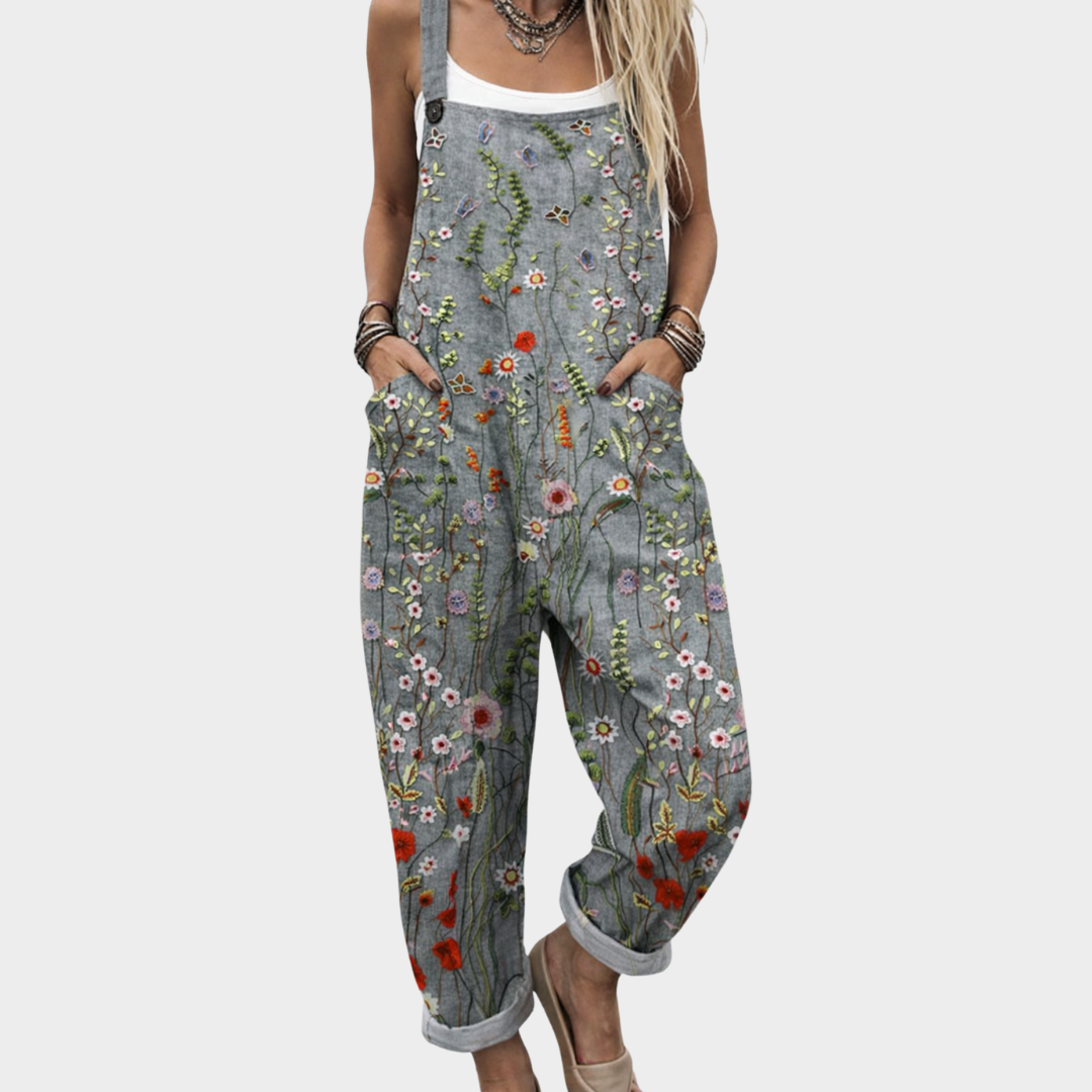 Josie | Bequeme Bedruckte Latzhose