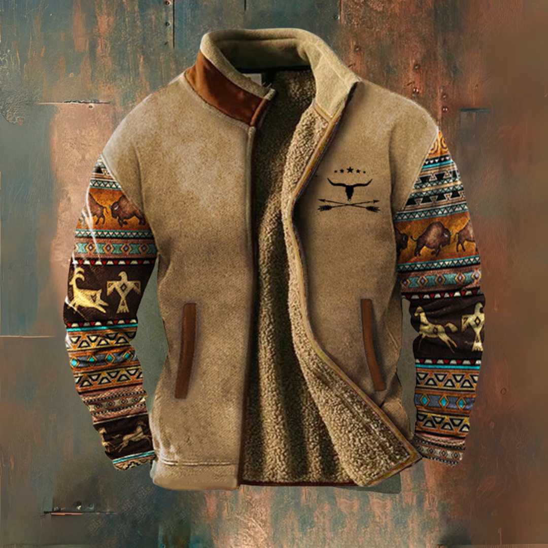Vintage-Zip-Jacke