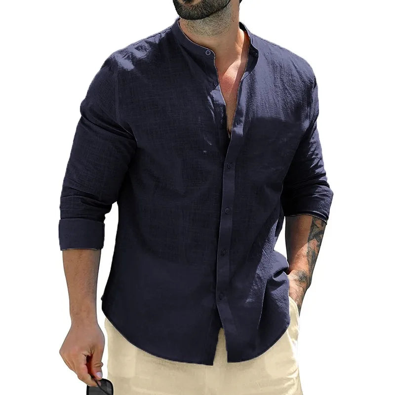 Herren-Leinenhemd