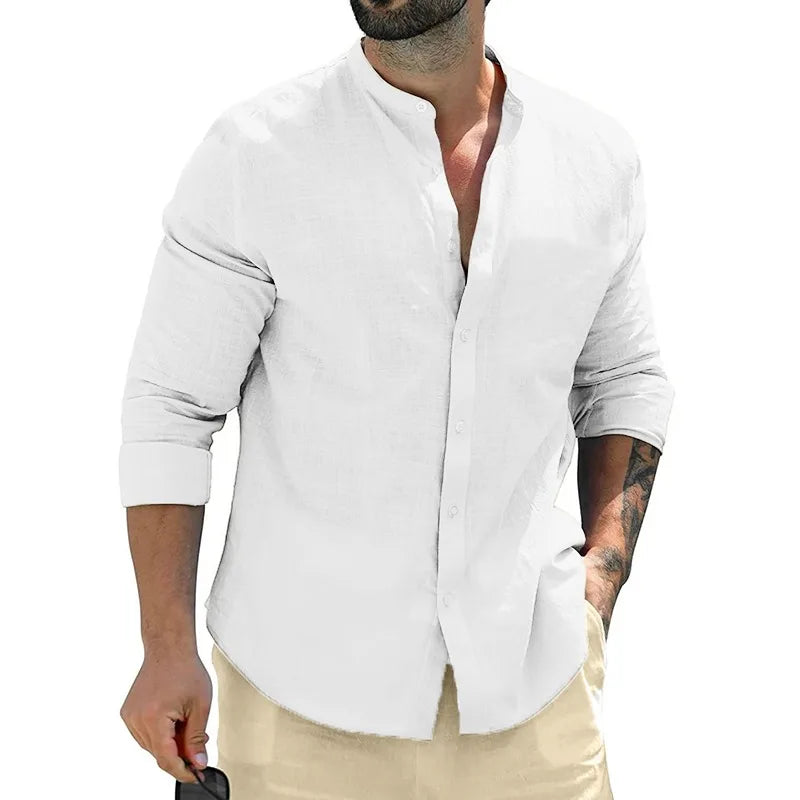 Herren-Leinenhemd