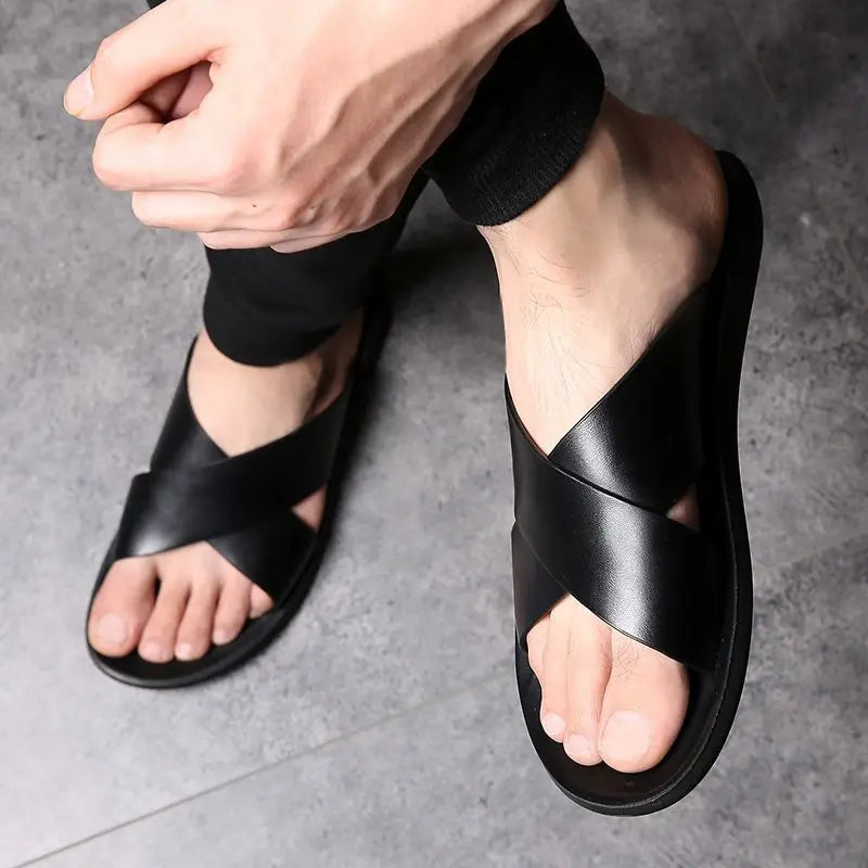 Elegante Ledersandalen