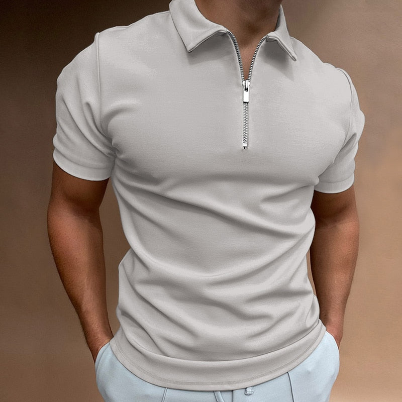 Zip-Poloshirt