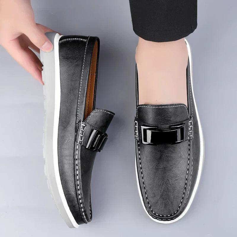 Luxuriöse Leder-Loafer