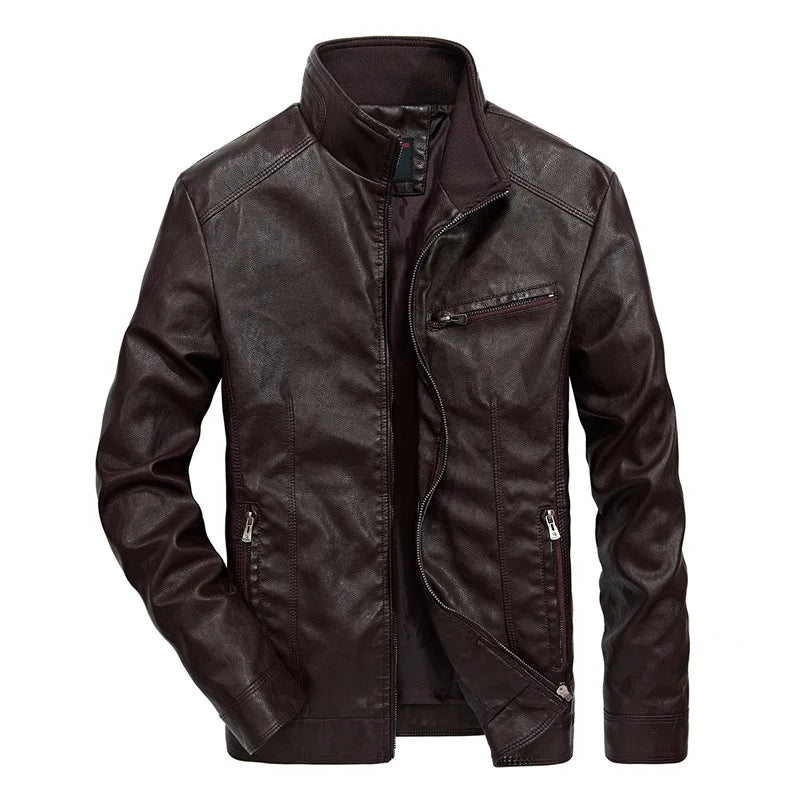 Lässige Lederjacke