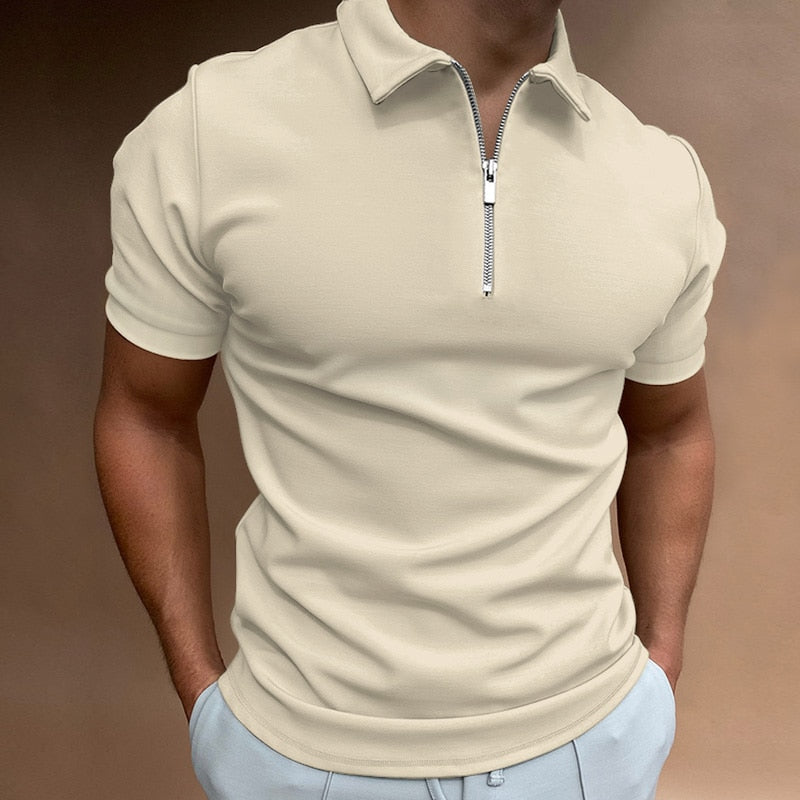 Zip-Poloshirt