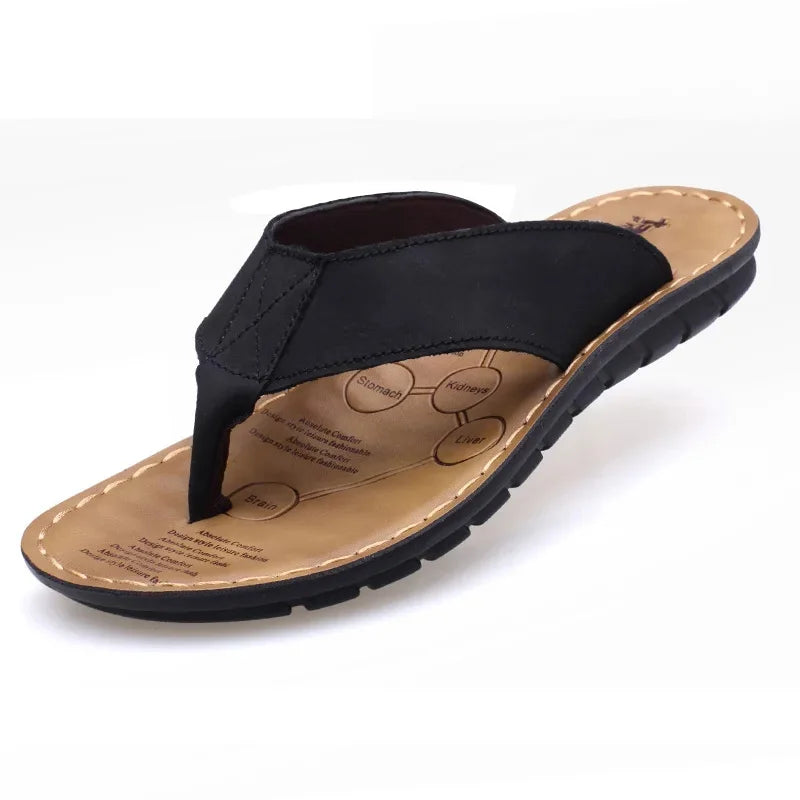 Leder-Herrensandalen