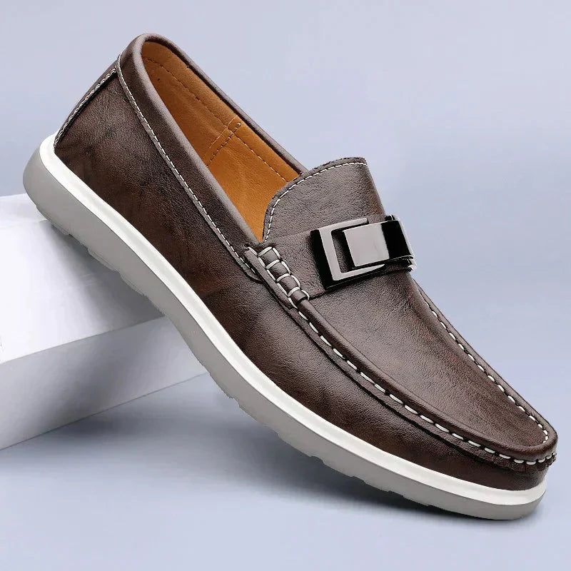 Luxuriöse Leder-Loafer