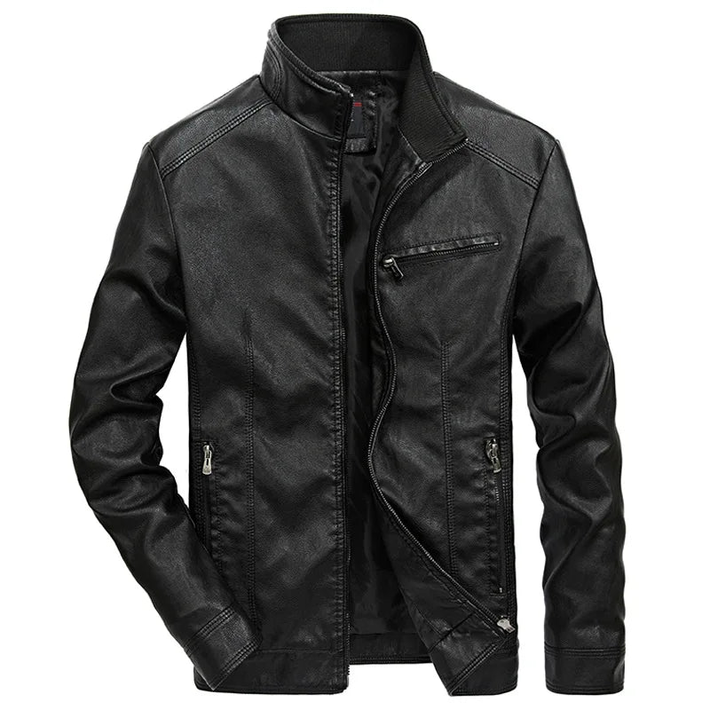 Lässige Lederjacke