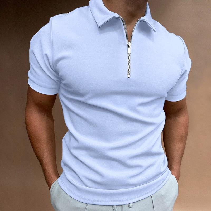 Zip-Poloshirt