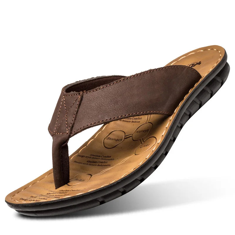 Leder-Herrensandalen