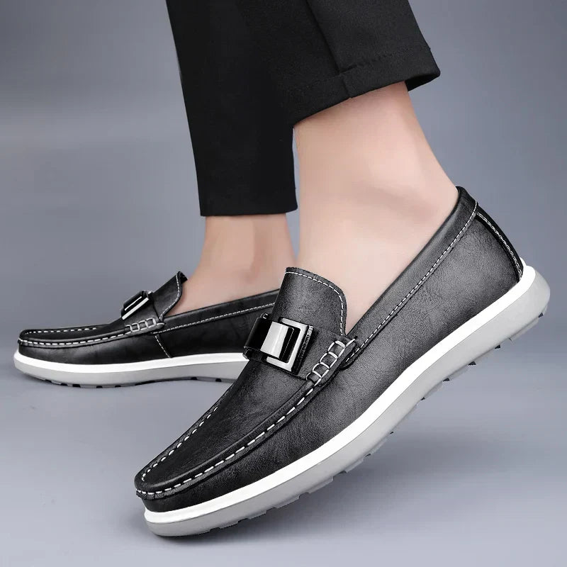 Luxuriöse Leder-Loafer