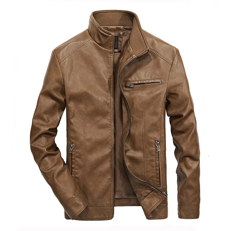 Lässige Lederjacke