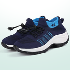 Blaue – Orthopädische Strickschuhe in Blau-Marineblau