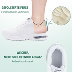 Bianca – Orthopädische Komfortschuhe in reinem Weiß