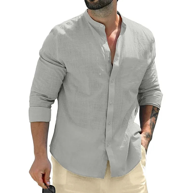 Herren-Leinenhemd