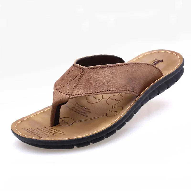 Leder-Herrensandalen