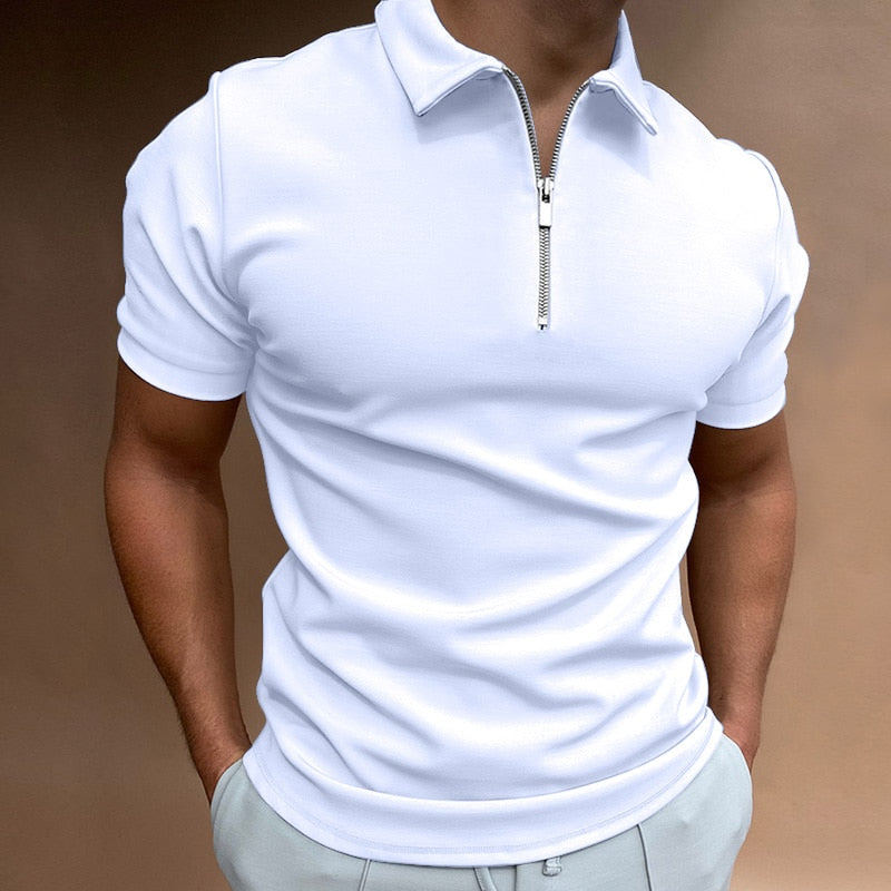 Zip-Poloshirt