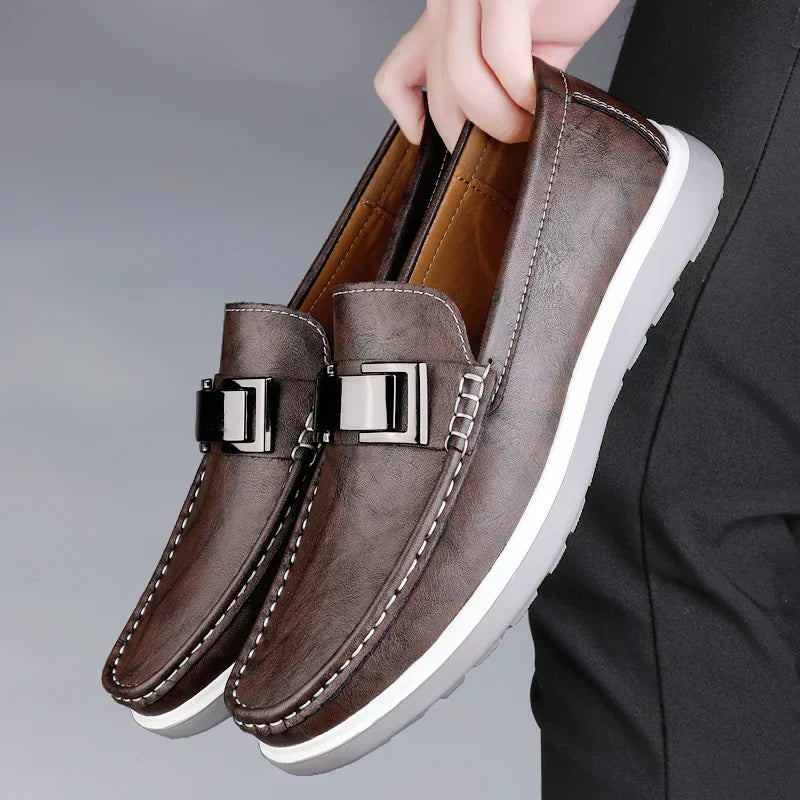 Luxuriöse Leder-Loafer