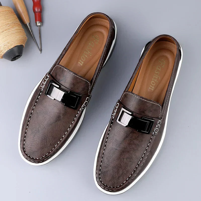 Luxuriöse Leder-Loafer