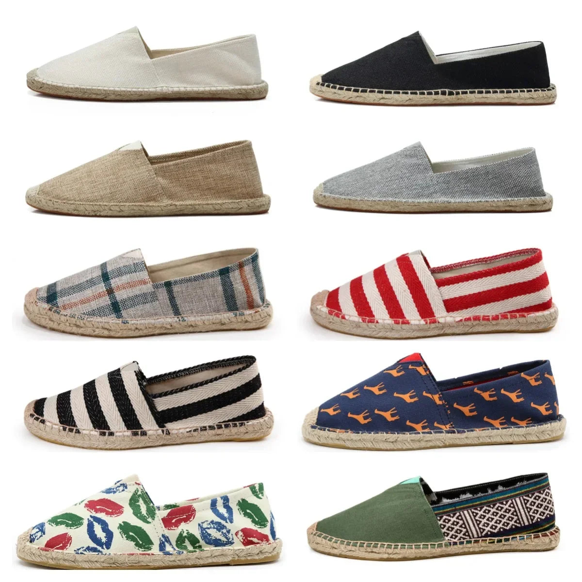 Elegante Canvas-Espadrilles