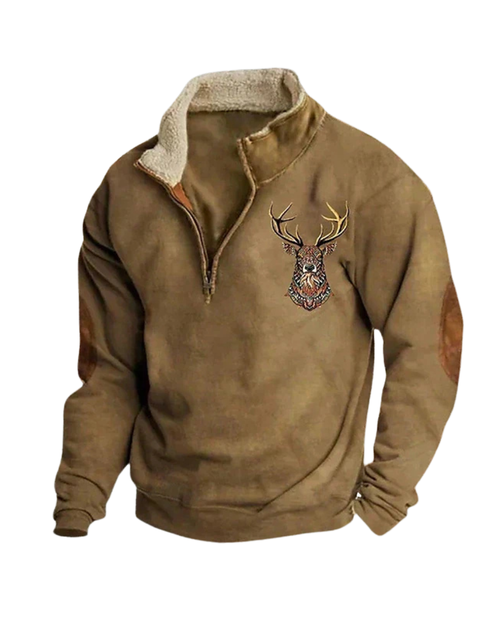 Silvio Vintage-Zip-Pullover