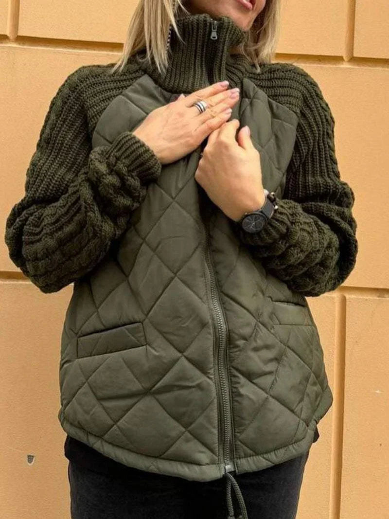 Nerida™ | Strickjacke mit Zopfmuster-Ärmeln