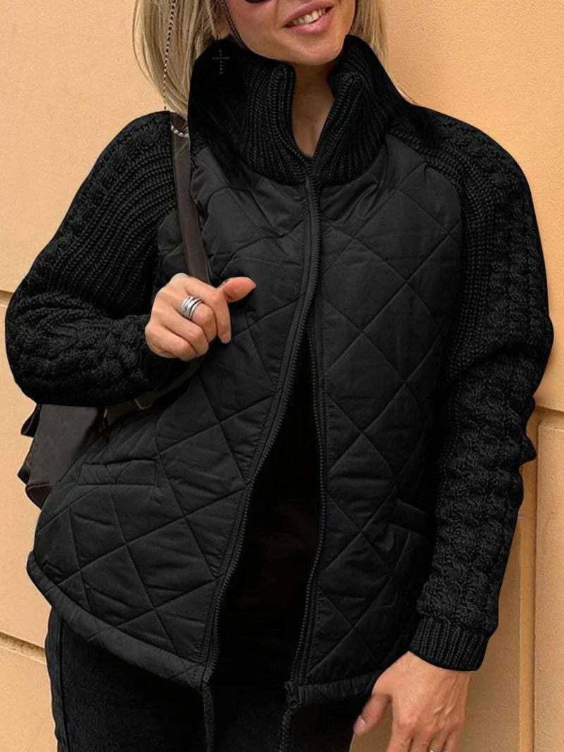 Nerida™ | Strickjacke mit Zopfmuster-Ärmeln