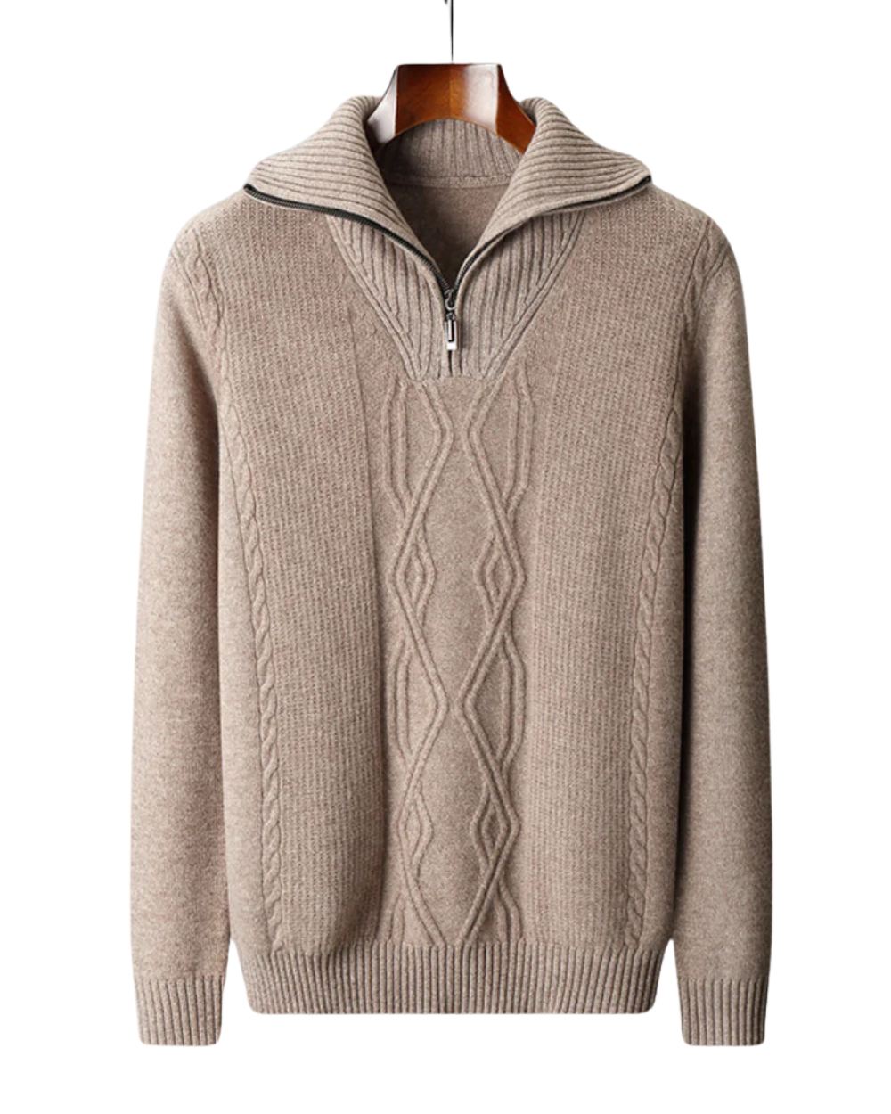 Taranto Merino-Wolle-Zip-Pullover
