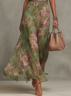 Isara™ | Florales Maxi-Halterkleid für stilvolle Auftritte