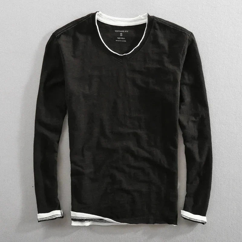 Paris Vintage-Langarm-T-Shirt