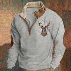 Silvio Vintage-Zip-Pullover