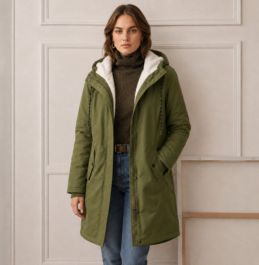 Everest™ | Kuscheliger Kapuzenmantel mit Sherpa-Futter