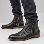 Konrad Herren-Stiefelette mit seitlichem Reißverschluss