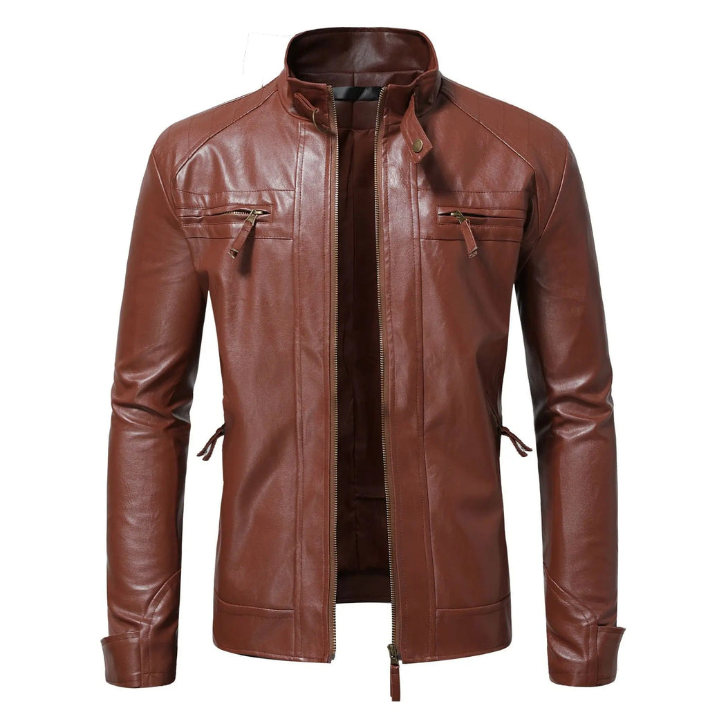 Elegante Herren-Lederjacke