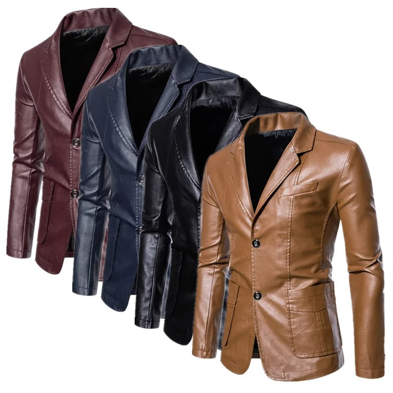 Business-Casual-Lederjacke