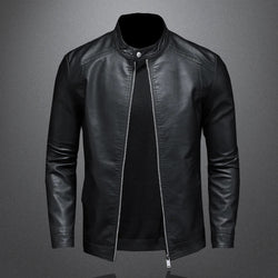 Klassische Lederjacke