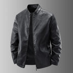Leder-Bikerjacke